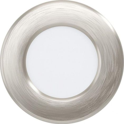 Iluminación empotrable Eglo Fueva 5 Forma Redonda Ø 8 cm. Salón, cocina y baño. Estilo sofisticado. Acero y Plástico. Color blanco, níquel y níquel mate (1/2)