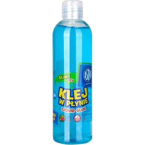 Colla liquida blu trasparente 250 ml astra