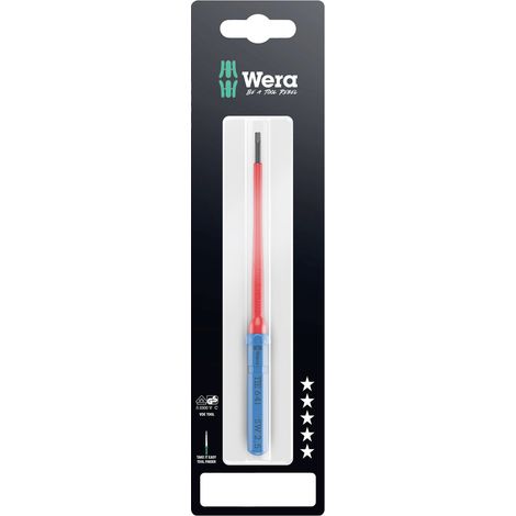 Wera Kraftform Kompakt VDE 64 i 2,5 x 157 mm TIE SB Elektriker Innen-Sechskant Wechselklinge 2.5 mm