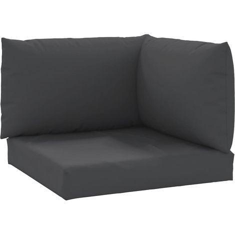 Maison Exclusive - Palettenkissen 3-tlg. Schwarz Oxford-Gewebe