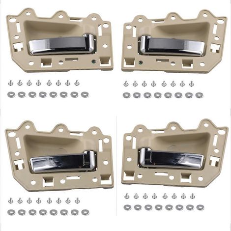 Poignées de porte intérieures (lot de 4) pour Jeep Grand Cherokee 2005-2011 (références : 1JV471J3AA, 1JV461J3AA, 5HR411J3AK, 5HR421J3AK)