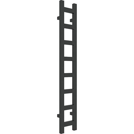 Scaldasalviette misto nero  1280mm di altezza e 200mm di larghezza - 260 Watt - EAS1280/200V2N (1/5)