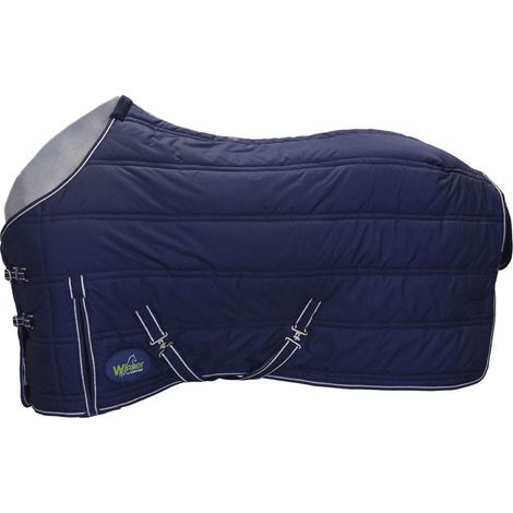 125 cm, Verde: Coperta da box Winner imbottita 350g trapuntata medio peso con cinghie e copricoda (1/3)