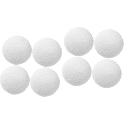 2 Ensembles Boule Éponge Absorbant l'huile Billard Billiard Boule D'éponge Boules De Piscine Accessoires Média Filtrant Billes Filtrantes pour Filtre À Sable Blanche 4 Pièces x 2