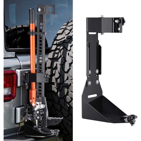 Support de Cric Tout-terrain Hi-Lift, Kit de Montage pour Cric à Crémaillère Robuste, Support de Montage Compatible avec YJ (1986-1996), TJ (1997-2006), JK (2006-2018), JL (2018-2024), Ferme (1/5)