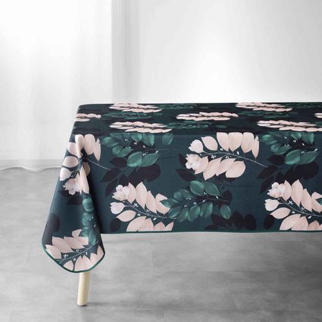 Nappe Imprimée "Belline" 150x200cm Émeraude (1/3)