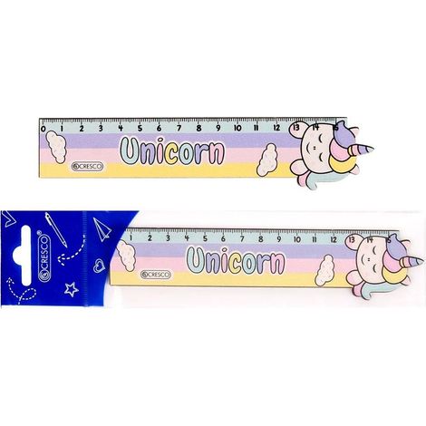 Righello unicorno in legno