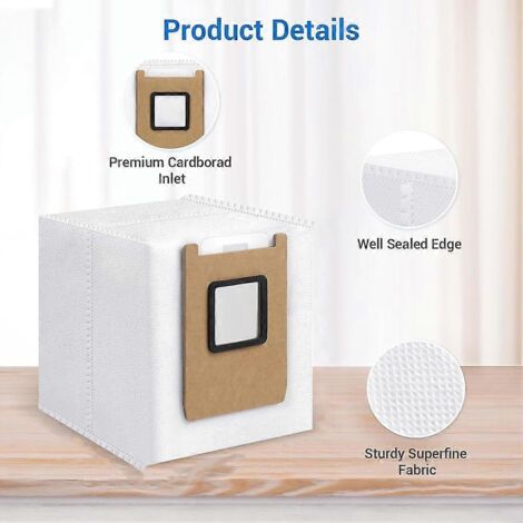 BARKBUSTERS Sac à poussière compatible avec les aspirateurs Eufy Omni E25 / E28 / E20 - Pièces détachées et accessoires (1/5)