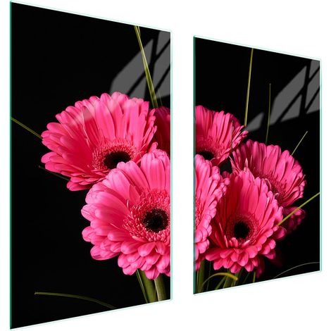 Assiette de protection en verre pour la cuisine 65x52 gerbera (1/5)