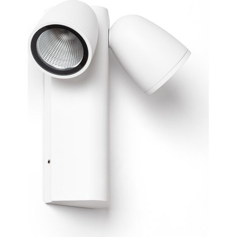 Aplique de Pared Exterior LED 12W Aluminio Abel Dos Focos  Blanco (1/5)