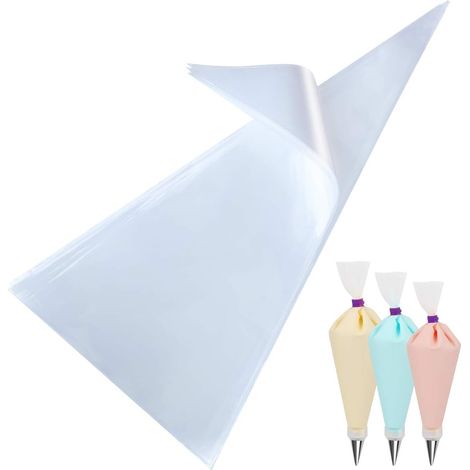 Poches À Douille - 40 Cm - Extra Épaisses 0 12 Mm - Jetables - Pour Pâtisserie Et Décoration Sucrée - Lot De 100 (1/5)