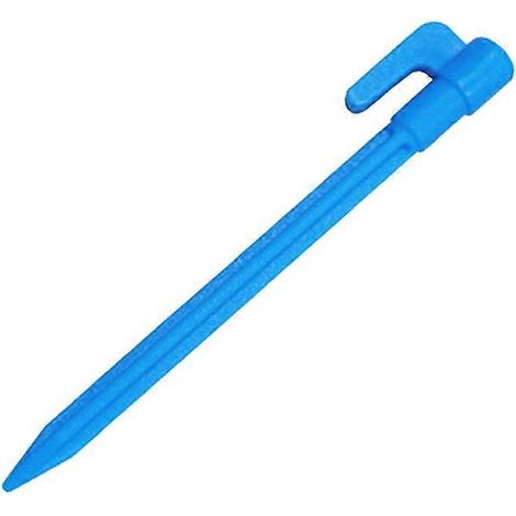 Lot de 4 piquets universels en plastique pour tente de camping, sable et sol, avec crochets et pointes. Outils pour auvent et tapis de jardinage. (1/5)