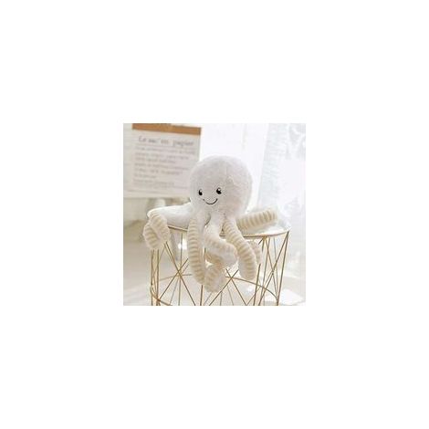 Poulpe en peluche, animal marin mignon, oreiller doux en coton – (1/5)