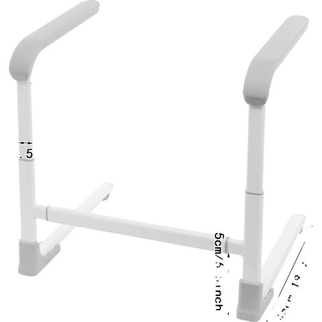 Soporte para ponerse de pie, altura regulable, diseño independiente, gris claro. (1/2)