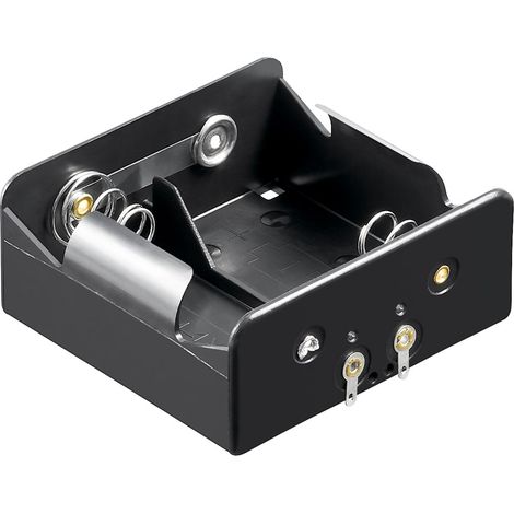 Goobay 11033 Batteriehalter 2x Mono (D) Lötanschluss (L x B x H) 73 x 71 x 31 mm (1/2)