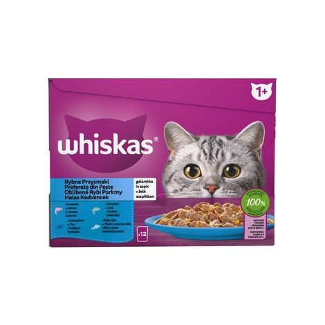 Whiskas Fischdelikatessen Gelee - 12 x 85g