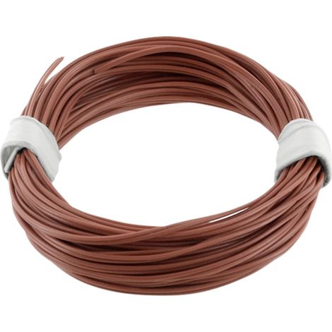 econ connect KZL2X008BR5 Litze 2 x 0.08 mm² Braun 5 m