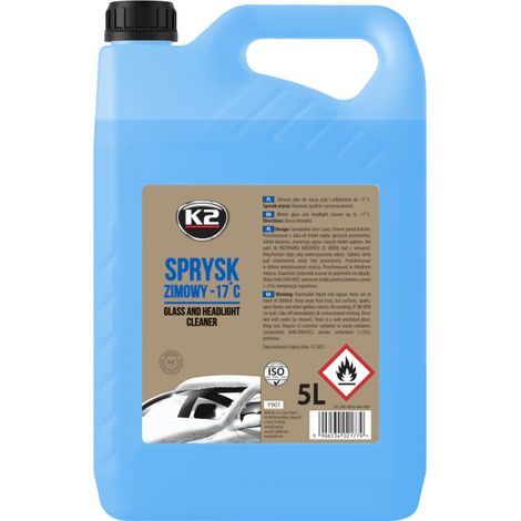 021779 K2 Y901 Winter Spray -17 5L Winter-Scheiben- und Scheinwerferreiniger