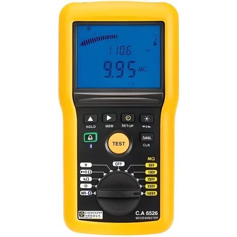 Chauvin-Arnoux C.A 6526 Controlador de aislamiento IP54 Bluetooth