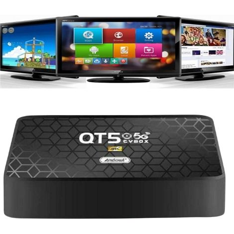 Smart Tv Box Qt5 Wifi Hdmi Supporta 5g Risoluzione 4k Connettività Bluetooth Wifi (1/5)