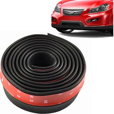 2.5m Rubber Anti-Collision Strip, Anti-Scratch Bumper Edge Strip, Suitable for Car, Truck, and SUV Spoilers (1/5)