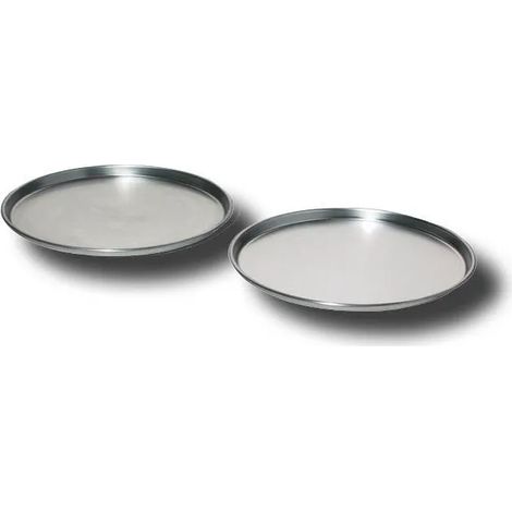 Teglia rotonda in alluminio per forni Rossofuoco diam. 350x30
