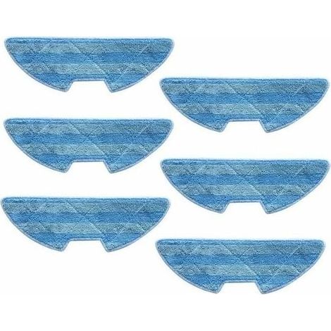 Lot de 6 Chiffons de Nettoyage pour Aspirateur Robot Proscenic VSLAM 811GB VSLAM 911SE (1/3)