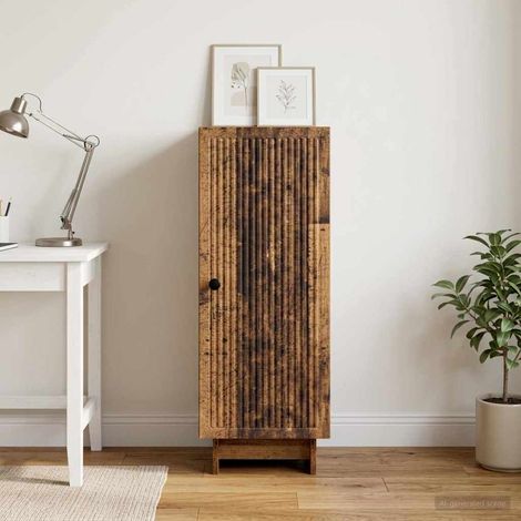 vidaXL Buffet Bois ancien 33 x 34,5 x 90 cm Bois d'ingénierie (1/5)