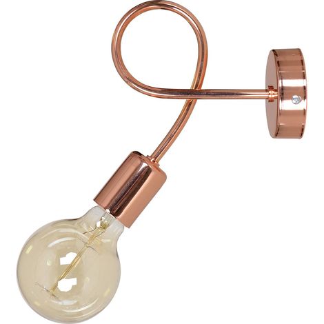 Applique murale Edison Loft en cuivre