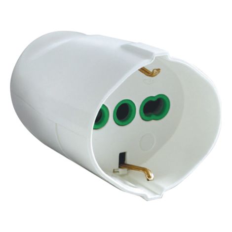 FME ART 86.040 BL 2P + T Prise de dA rivation Schuko 16A, normes CEI