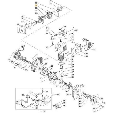 CARBURATORE KK22070AA -RDC ORIGINALE STIGA - 123054035/0