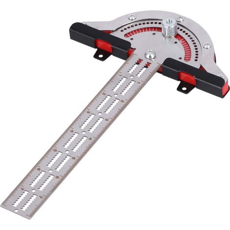 Règle d'angle en acier inoxydable 25 cm pour menuiserie, bricolage et artisanat (1/5)