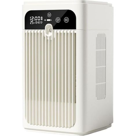 Refroidisseur d'air personnel Refroidisseur d'air portable, climatiseur/ventilateur de bureau ultra-silencieux, minuterie intelligente, batterie rechargeable 3000 mAh, pour la chambre, le bureau et l (1/5)