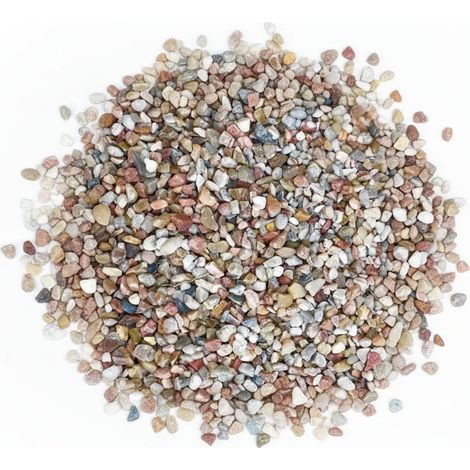 Grava Cuarzo Multicolor - Big bag 1.000 kg. - 8-14 mm.