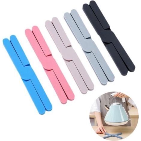 Tapete silicona 5 piezas, resistente silicona plegable, antideslizante, Resistente Plegable, Tapete silicona, Negro, azul, gris, rosa, caqui (1/5)