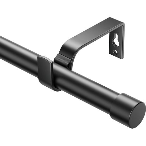 Tringles à Rideaux Extensibles 76-280 cm, Diamètre 19 mm - Réglables Avec Embouts pour Œillets - Élégantes Tringles Décoratives pour Chambre à Coucher (1/5)