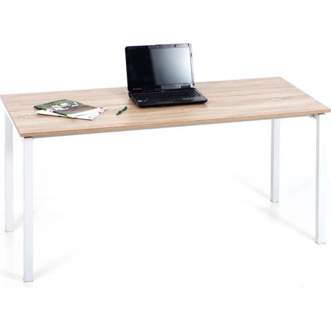 Scrivania Grande Tavolo Rovere 160 per Ufficio Cameretta in Ferro Legno Bambini (1/2)
