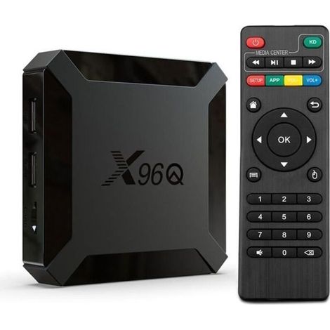 X96Q Android TV Box, Smart TV Box con WiFi (1+8GB) e Allwinner H313 TV Box, Android 10.0, supporta contenuti multimediali 4K HD