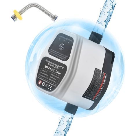 Pompe de surpression d'eau portable 24V 100Pa Auto Shower Water Pressure Booster Intelligent Sensing Energy Saving Max 25L/min Flow 82Ft Lift Low Noise Multifunctional Water Booster Pump-- (1/5)