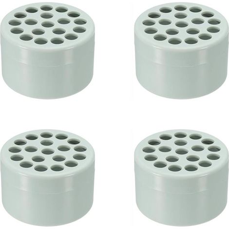 Lot de 4 supports de tige Ikebana en spirale en plastique, arrangement floral pour décoration de la maison (vert) (1/5)