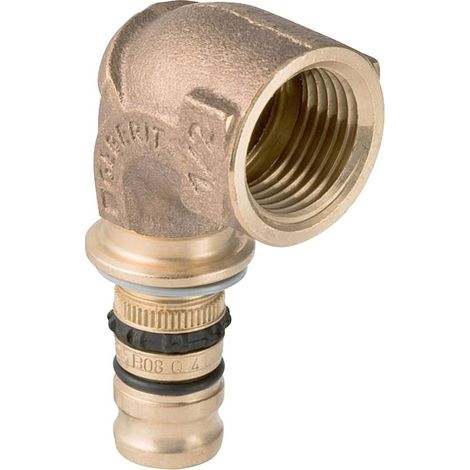 Geberit Mepla Übergangswinkel Rotguss, mit Innengewinde 26mmx3/4 (1/5)