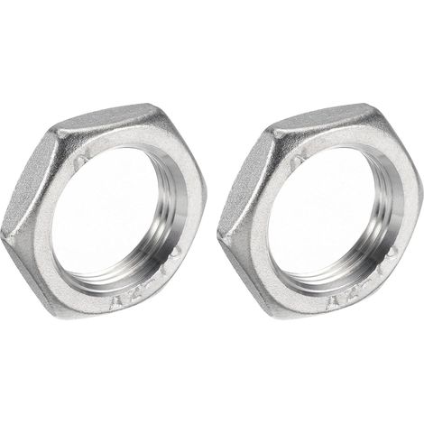2pcs Fonte Tuyau Raccord Hex Contre-écrou 304Inox 3/4" Femelle (1/5)
