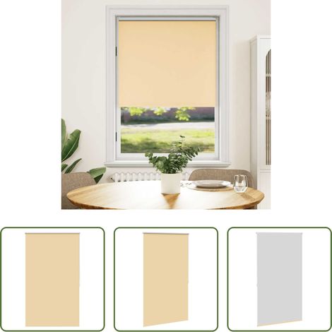 vidaXL Schirmung -  Verdunkelungsrollo 104,4 x 175 cm, Stoffbreite 100 cm, Beige (1/5)