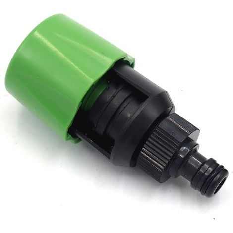 Connettore per rubinetto da giardino verde 115.55.5cm 1 pz irrigazione cucina giardino tubo connettore adattatore attrezzo tipo maschio (1/5)