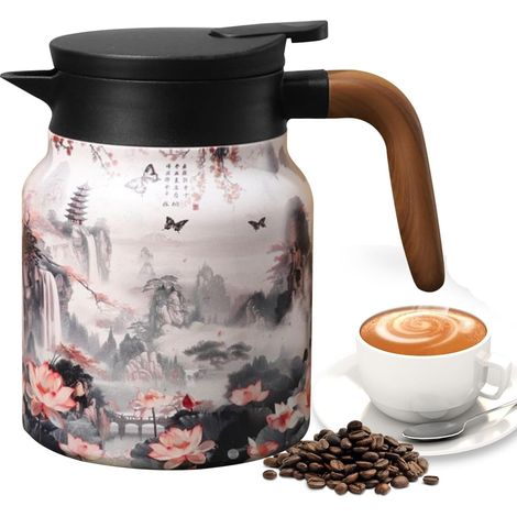Théière vintage, théière à motif floral - Bouilloire (1/5)