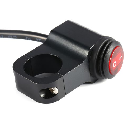 Phare antibrouillard/projecteur étanche 12 V 16 A pour moto avec interrupteur marche/arrêt (1/5)