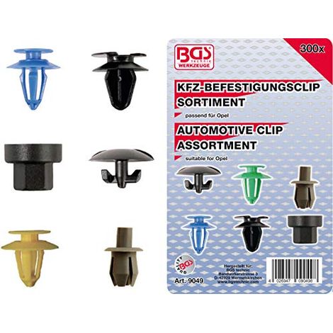Assortimento clip di fissaggio per Opel 300 pz. (1/4)