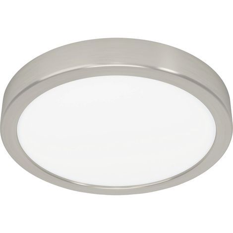 Eglo LED Deckenleuchte Fueva 6-Z nickel matt Ø 21 x 3 cm RGB dimmbar