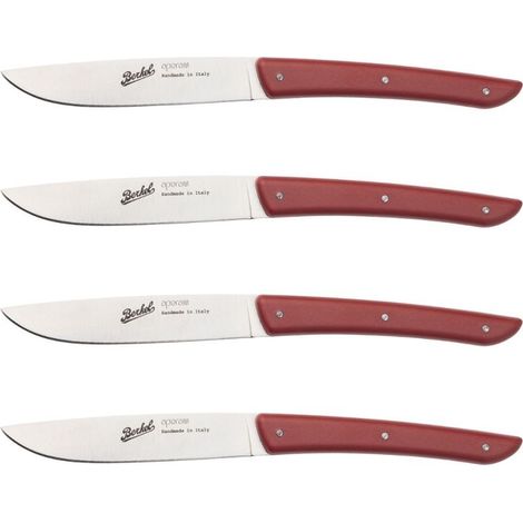 Berkel-Set mit 4 roten Steakmessern