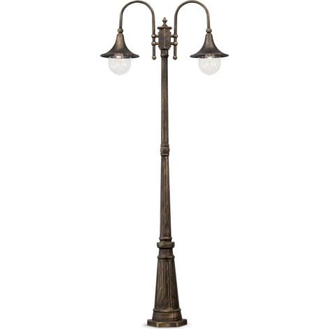 Ideal Lux Cima - Lanterne extérieure à 2 ampoules en laiton IP43, E27 (1/2)